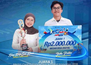 FIKTI UMSU Raih Juara 1 Medan Coding Competition & Digital Innovation di PQN Medan Digifest 2026