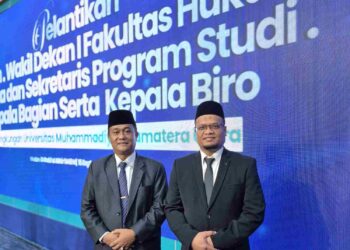 Rektor Resmi Melantik Dr Zainuddin dan Benito Pimpin FH UMSU 2026 – 2030