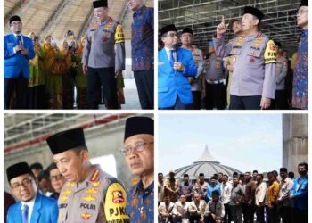Rektor Bawa Haedar Nashir dan Kapolri Keliling Kampus Terpadu UMSU, Venue Muktamar 2027 Dipamerkan