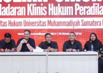 Perkuat Kompetensi Mahasiswa FH UMSU Lakukan Pendadaran Klinis Hukum dan Peradilan Semu